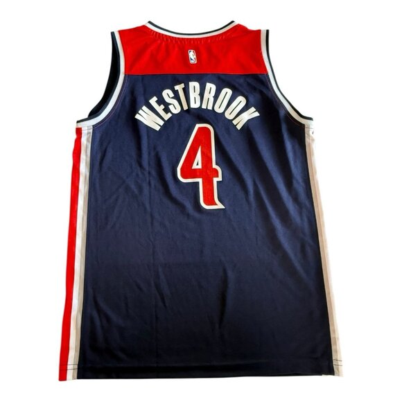 Russell Westbrook Washington Wizards Fanatics Replica Jersey~Size YL~Navy L1 13 - Picture 5 of 9